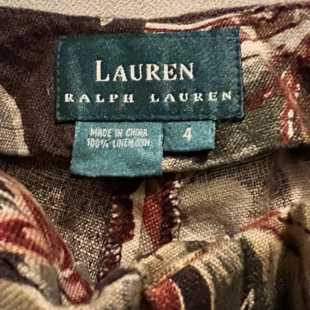 Ralph Lauren 100% Linen Vintage Pants - Picture 4 of 5